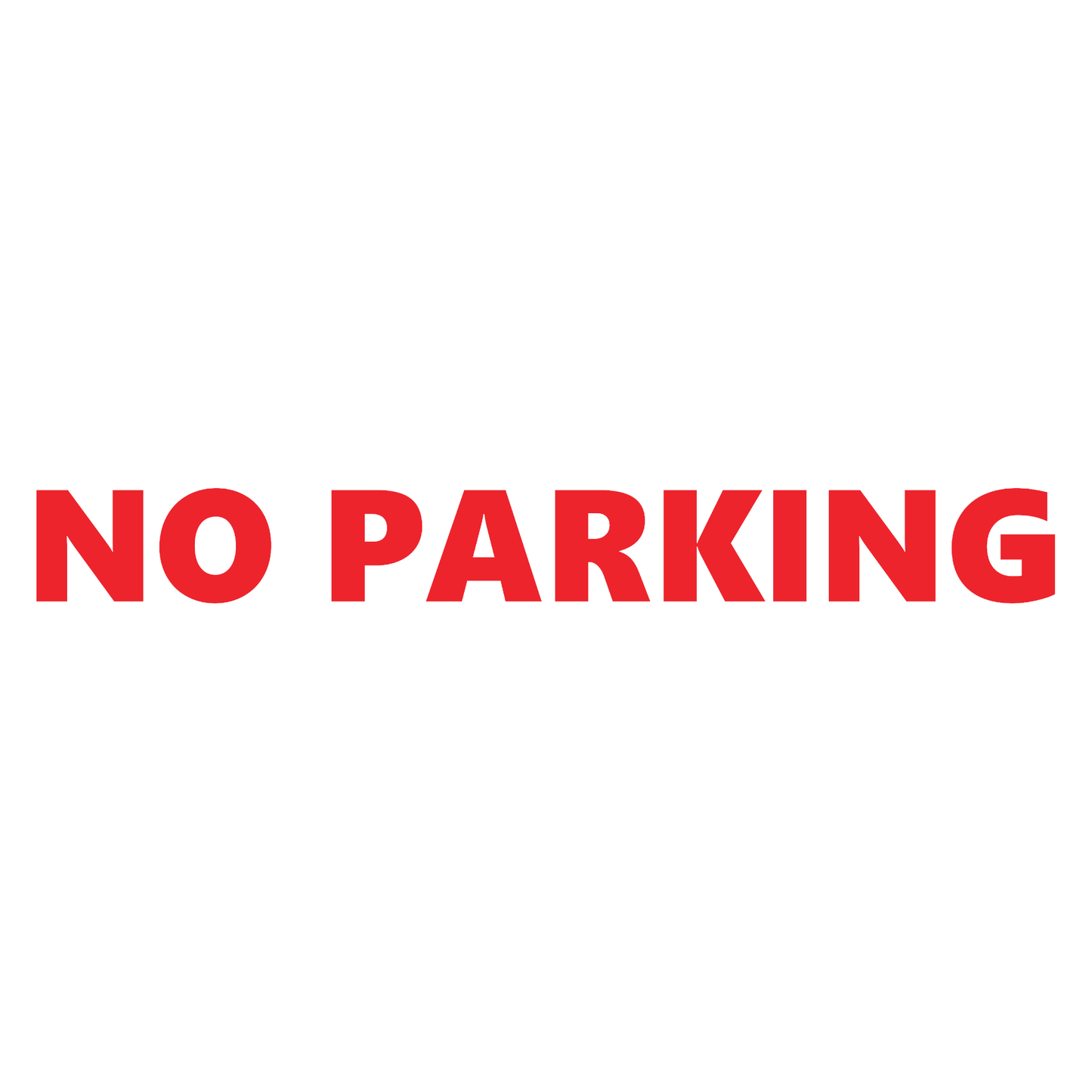 Smeeps NO PARKING Sticker – 26.8 x 3 cm Bold Red Warning Decal | Waterproof Vinyl | For Gates, Walls, Houses & Parking Areas