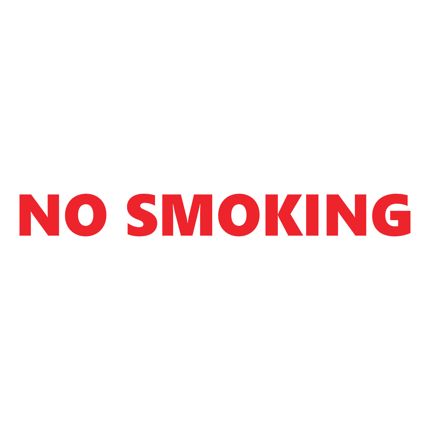 Smeeps No Smoking Sticker – 27.8 x 3 cm Safety Warning Sign | Red Bold Vinyl Decal for Offices, Shops, Parking Areas, Apartments | Waterproof & UV Resistant