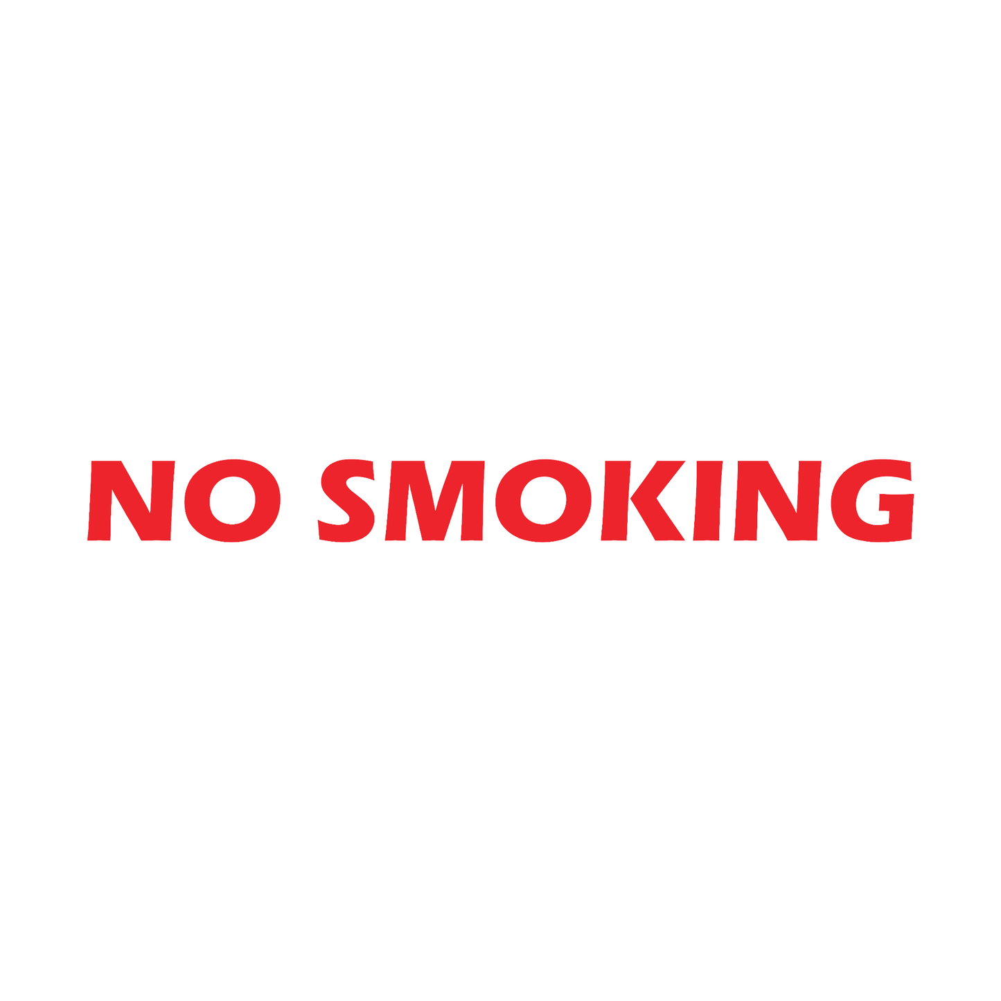 Smeeps NO SMOKING Sticker – 30 cm x 3 cm Bold Safety Warning Decal | Red Text Vinyl Sticker for Walls, Gates, Shops & Parking Areas