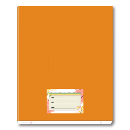 Pack of 24 |Smeeps Floral School Book Label Stickers – 7.62 x 5.08 cm – Elegant Writable Labels for Kids | Notebook-Inspired Design | Name, Class & Subject