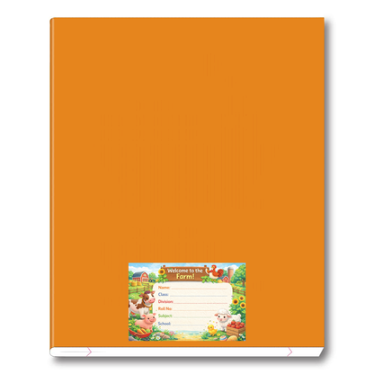 Smeeps Welcome to the Farm School Name Labels Sticker – 7.62 × 5.08 cm (3 × 2 Inch) Personalized Writable Notebook Labels for Kids | Cute Farm Animals Theme Sticker Pack of 10