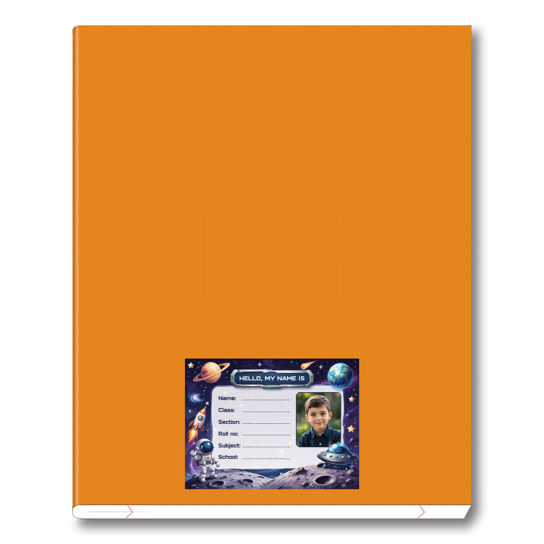 Smeeps Personalized Space Galaxy School Label Stickers – Pack of 10 | 3 x 2 Inch Custom Name Labels with Photo | Astronaut, Rocket & Planet Theme | Waterproof Premium Finish