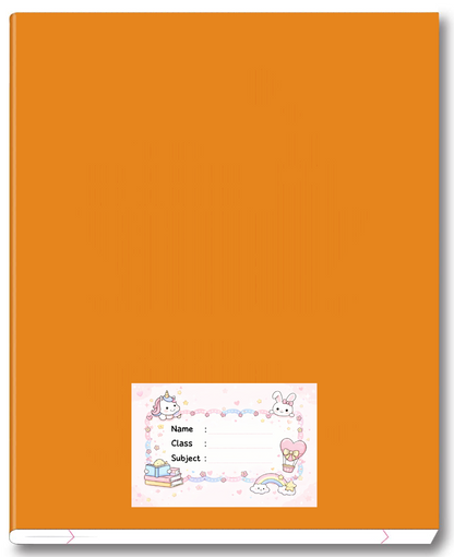 Smeeps Cute Unicorn & Bunny School Name Labels Sticker – 7.62 × 5.08 cm (3 × 2 Inch) Personalized Writable Notebook Labels for Kids | Pastel Kawaii Theme Sticker Pack of 10