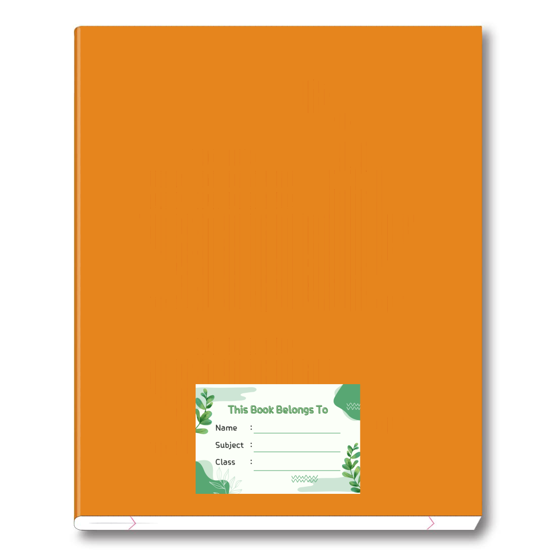 Pack of 24 |Smeeps Kids’ Nature-Themed Book Label Stickers – 7.62 x 5.08 cm – “This Book Belongs To” Writable Notebook Stickers with Leaves & Green Design | Name, Subject, Class | Pack of Eco-Inspired Labels