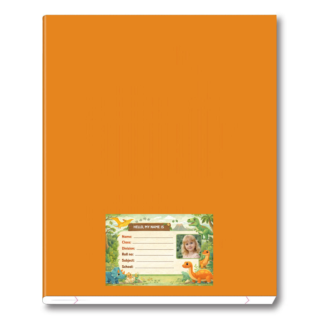 Smeeps Personalized Dinosaur School Label Stickers – Pack of 10 | 3 x 2 Inch Custom Name Labels with Photo | Cute Dino Jungle Theme | Waterproof Premium Finish
