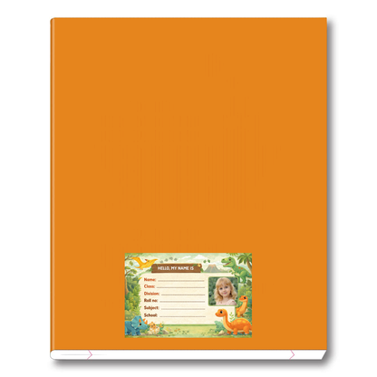 Smeeps Personalized Dinosaur School Label Stickers – Pack of 10 | 3 x 2 Inch Custom Name Labels with Photo | Cute Dino Jungle Theme | Waterproof Premium Finish