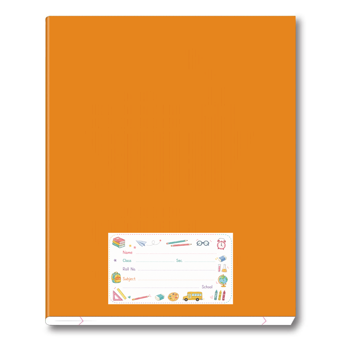 Kids School Name Labels – 7.62 × 4.32 cm (3 × 1.7 Inch) Waterproof Notebook Stickers for School Books, Water Bottles & Accessories | Cute Stationery Theme Pack of 36