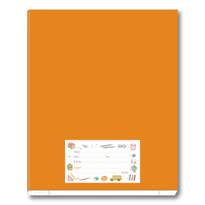Kids School Name Labels – 7.62 × 4.32 cm (3 × 1.7 Inch) Waterproof Notebook Stickers for School Books, Water Bottles & Accessories | Cute Stationery Theme Pack of 36
