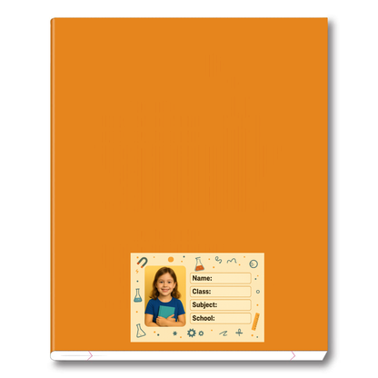 Smeeps Personalized School Book Label – Custom Photo Name Sticker for Kids | 3.5 x 2 Inch Notebook Labels | Pack of 10