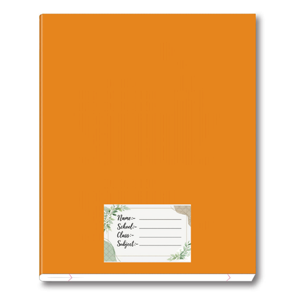 Smeeps Floral School Name Labels Sticker – 7.62 × 5.08 cm (3 × 2 Inch) Personalized Notebook & Book Labels for Kids | Writable Self-Adhesive School Stickers Pack of 10
