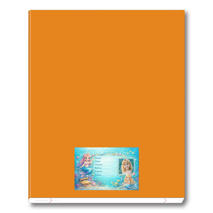 Smeeps Personalized Mermaid School Label Stickers – Pack of 10 | 3 x 2 Inch Custom Name Labels with Photo | Blue Underwater Ocean Theme | Waterproof Premium Stickers for Kids