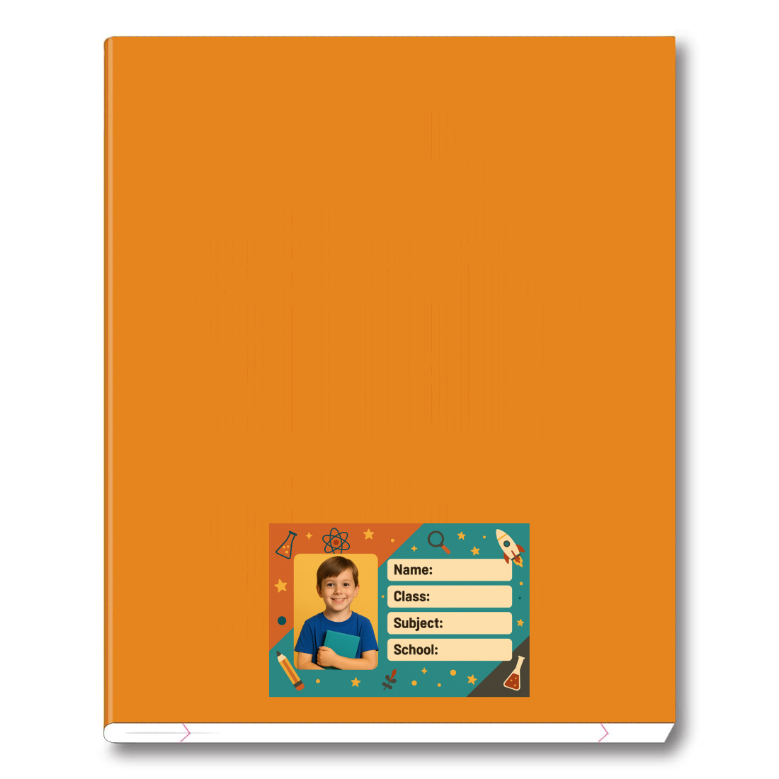 Smeeps Custom Photo School Labels – 3.5 x 2 Inch Personalized Name Stickers for Kids | Pack of 10 | Durable School Bag & Notebook Labels