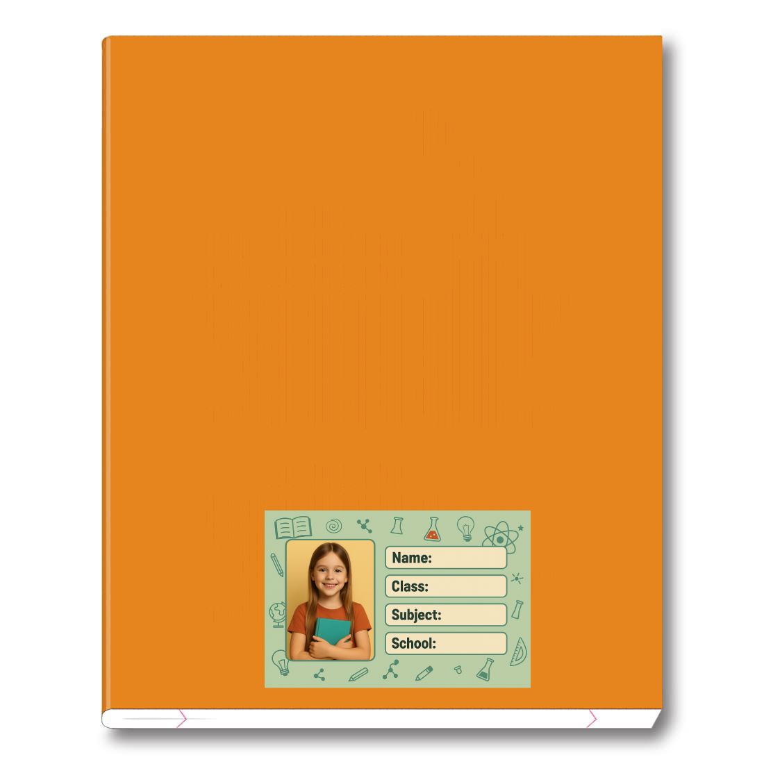 Smeeps Personalized Student Photo Label Sticker – Pack of 10 | 3.5 x 2 Inch School Notebook Name Labels | Custom Photo, Name, Class & Subject