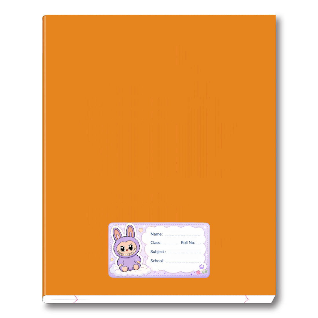 Smeeps Cute Bunny School Name Labels Sticker – 7.62 × 5.08 cm (3 × 2 Inch) Personalized Writable Notebook Labels for Kids | Cartoon Bunny School Stickers Pack of 10