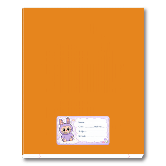 Smeeps Cute Bunny School Name Labels Sticker – 7.62 × 5.08 cm (3 × 2 Inch) Personalized Writable Notebook Labels for Kids | Cartoon Bunny School Stickers Pack of 10