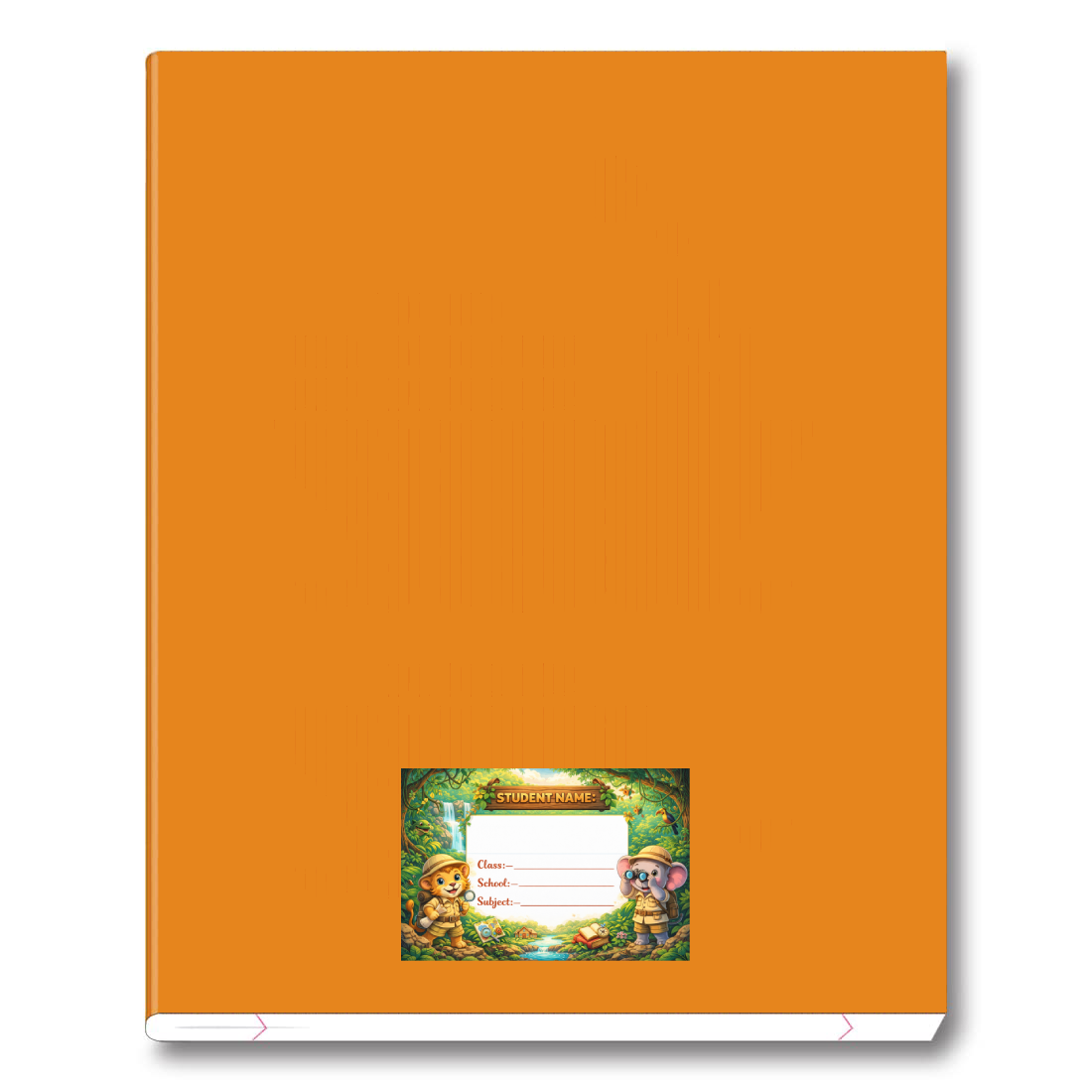 Smeeps Jungle Adventure School Name Labels Sticker – 7.62 × 5.08 cm (3 × 2 Inch) Personalized Writable Notebook Labels for Kids | Safari Explorer Theme Sticker Pack of 10