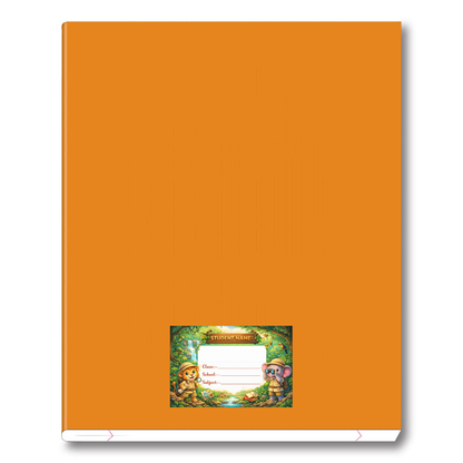 Smeeps Jungle Adventure School Name Labels Sticker – 7.62 × 5.08 cm (3 × 2 Inch) Personalized Writable Notebook Labels for Kids | Safari Explorer Theme Sticker Pack of 10