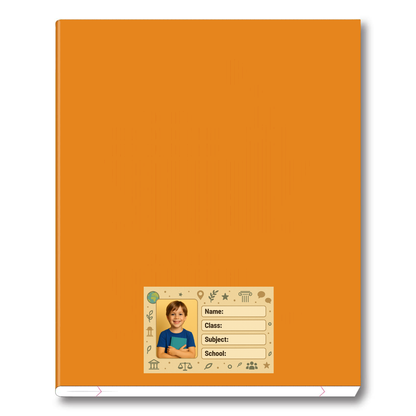 Smeeps Personalized Social Studies School Book Label – Custom Photo Name Sticker for Kids | 3.5 x 2 Inch Notebook Labels | Pack of 10