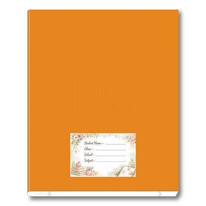 Smeeps Floral Pastel School Name Labels Sticker – 7.62 × 5.08 cm (3 × 2 Inch) Elegant Writable Notebook Labels for Kids & Students | Cute Stationery Theme Sticker Pack of 10
