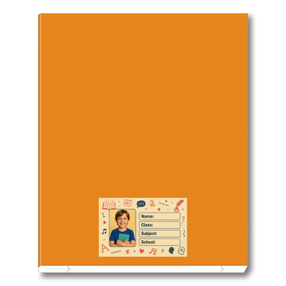 Smeeps Personalized School Book Label – Custom Photo Name Sticker for Kids | 3.5 x 2 Inch Notebook Labels | Pack of 10