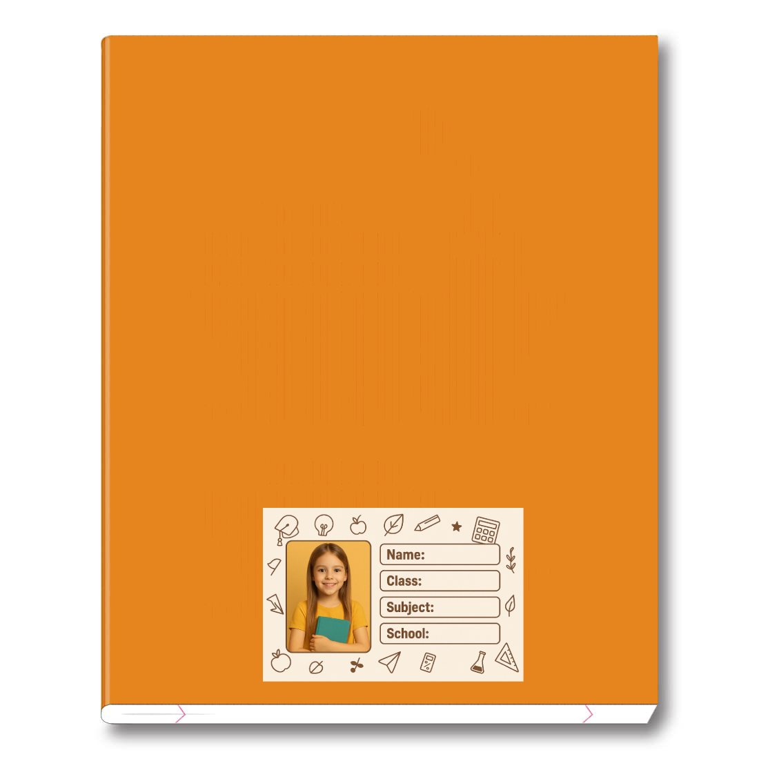 Smeeps Personalized School Label Sticker – 3.5 x 2 Inches Custom Name Tag with Student Photo | Pack of 10 Waterproof Book Labels