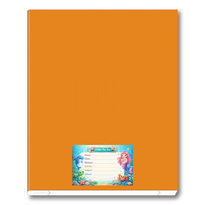 Smeeps Under The Sea Mermaid School Name Labels Sticker – 7.62 × 5.08 cm (3 × 2 Inch) Personalized Writable Notebook Labels for Kids | Cute Ocean Theme Sticker Pack of 10