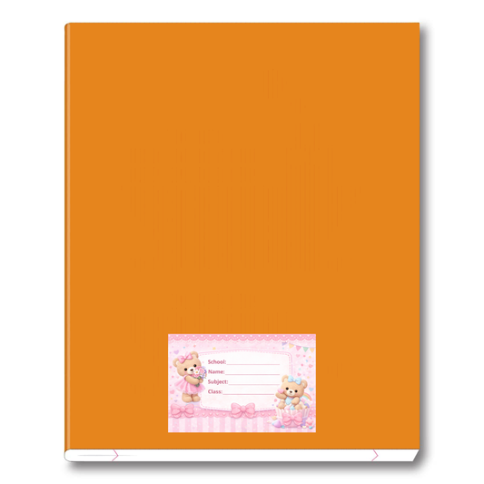 Smeeps Cute Teddy Bear School Name Labels Sticker – 7.62 × 5.08 cm (3 × 2 Inch) Personalized Writable Notebook Labels for Kids | Pink Teddy Theme Sticker Pack of 10