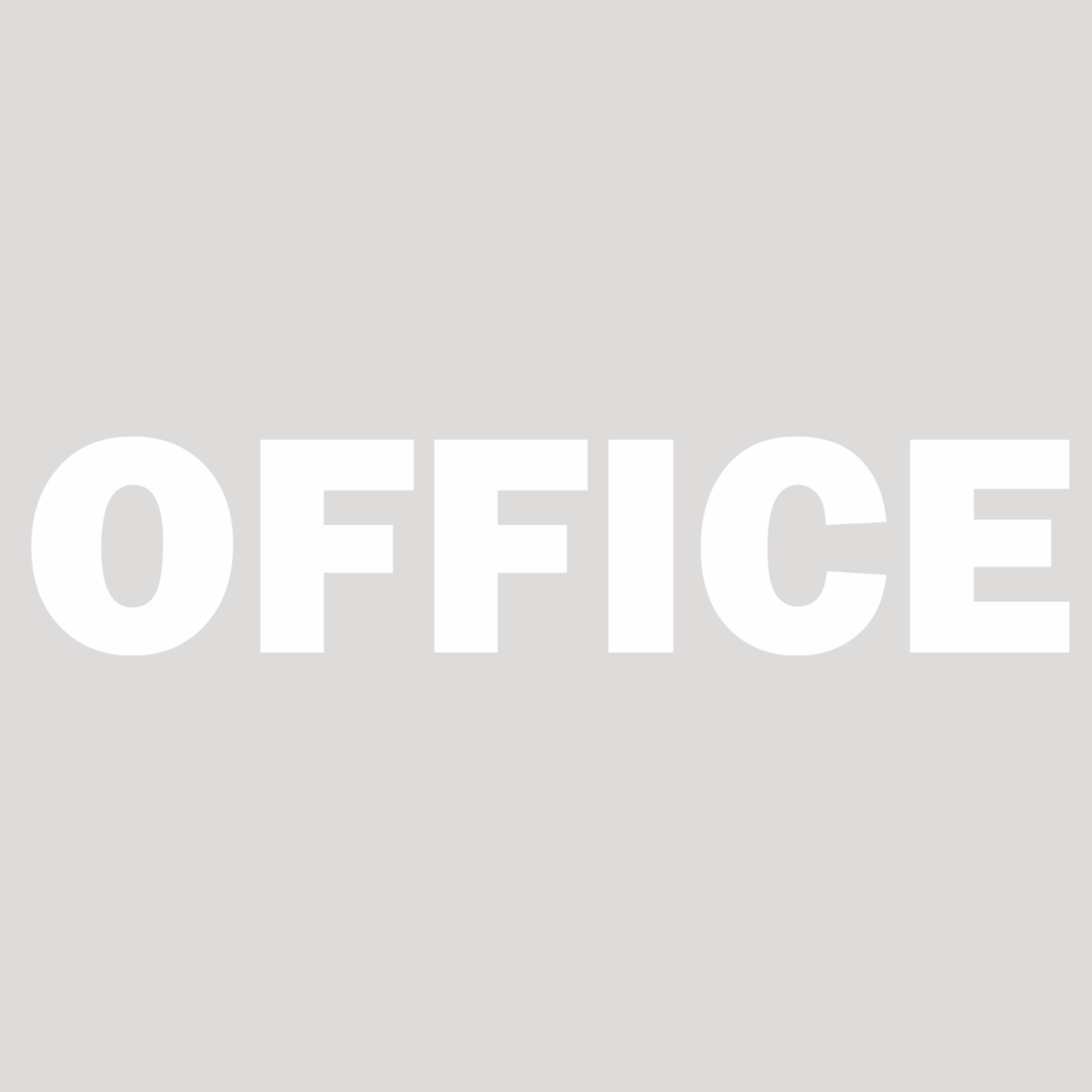 Smeeps Office Door Sticker – 9.5 x 2 cm White Text Vinyl Label | Waterproof, Wash-Proof & Durable Office Signage