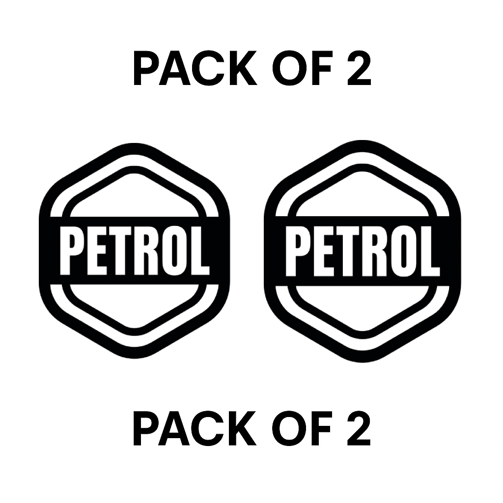 Smeeps Petrol Sticker – 9 x 7.7 cm Bold Shield Design Car & Bike Vinyl Decal | Waterproof & Durable Fuel-Type Label