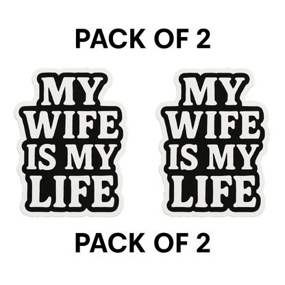 Smeeps One Life. Live It. Sticker – 5.08 x 10.16 cm | Motivational Vertical Vinyl Car Decal (Black & White)