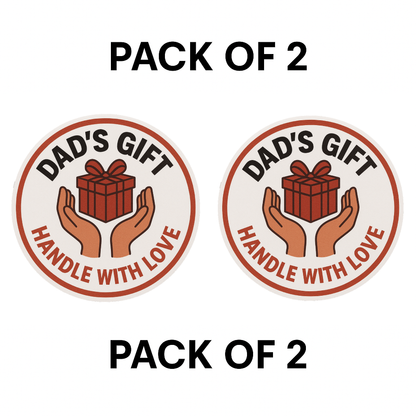 Smeeps Dad's Gift Sticker – 7.62 x 7.62 cm | Waterproof Vinyl Car Decal with Loving Message