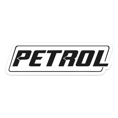 Smeeps PETROL Sticker – 9 x 7.62 cm Car & Bike Fuel Type Vinyl Decal | Bold Text Plate Design | Waterproof & Durable Label