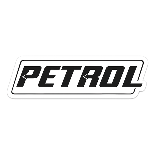 Smeeps PETROL Sticker – 9 x 7.62 cm Car & Bike Fuel Type Vinyl Decal | Bold Text Plate Design | Waterproof & Durable Label