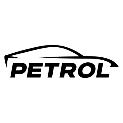 Smeeps PETROL Car Silhouette Sticker – 10.16 cm Fuel Type Indicator Decal | Minimal Car Line Art Design | Waterproof & UV-Resistant Vinyl