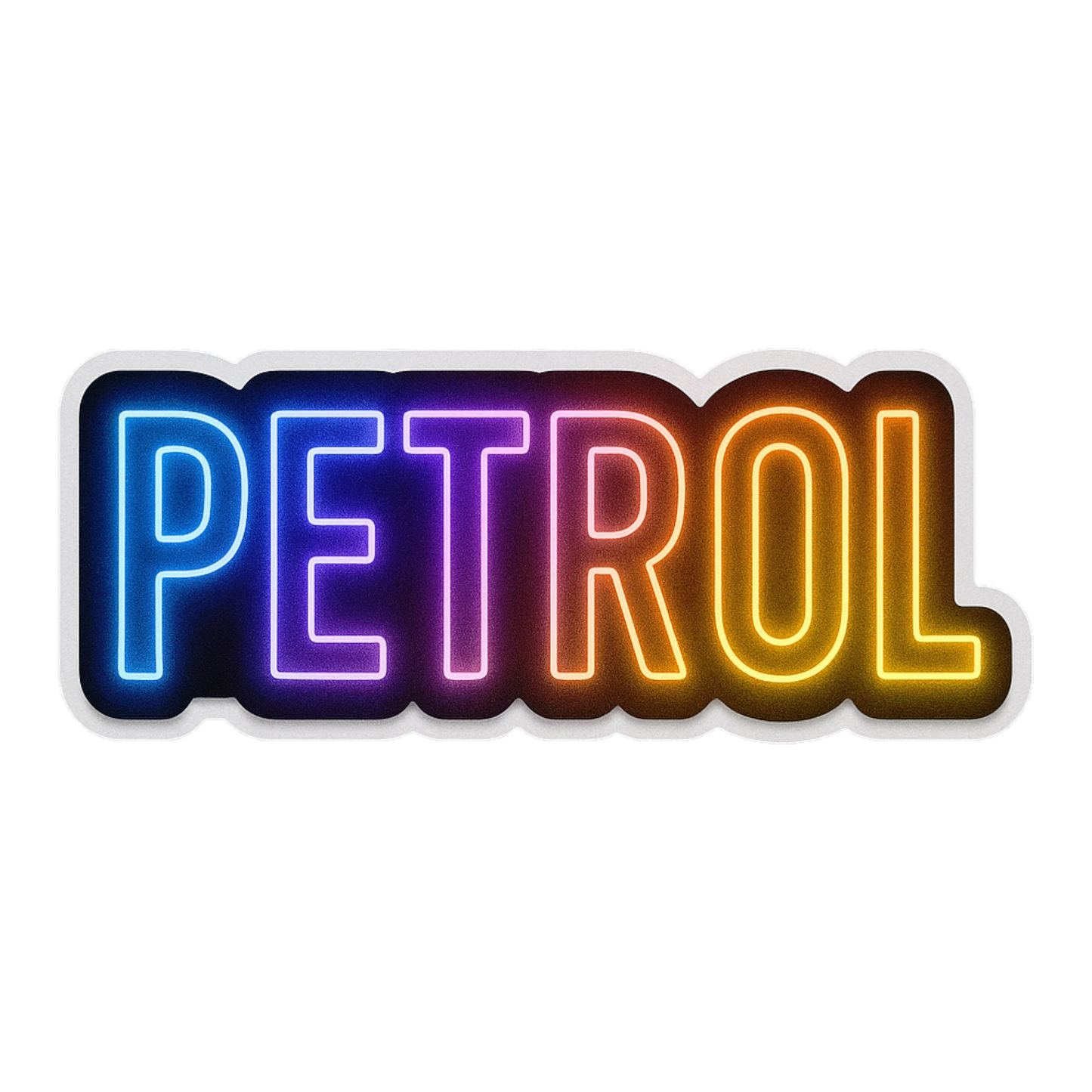 Smeeps “PETROL” Neon Sticker – 12.7 x 5.08 cm Waterproof Fuel Cap Label | Car & Bike Petrol Tank Indicator Decal | UV Resistant Neon Glow Vinyl