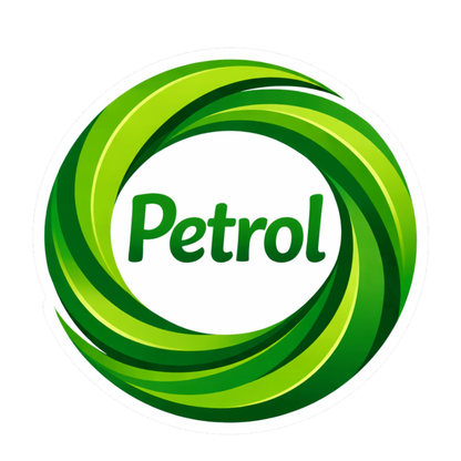 Smeeps Petrol Fuel Type Sticker – 10.67 × 10.16 cm (4.2 × 4 Inch) Waterproof Vinyl Car Fuel Lid Sticker | Petrol Tank Cap Decal | UV Resistant Washproof Automotive Fuel Indicator Sticker | Pack of 1