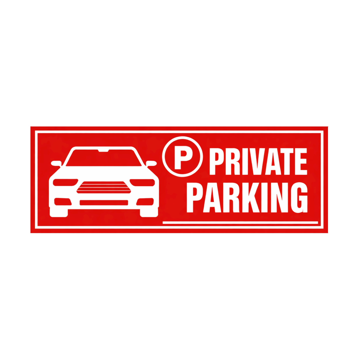Smeeps Private Parking Sticker – 14 × 5.08 cm (5.5 × 2 Inch) Reserved Parking Vinyl Sign | Waterproof UV Resistant Wash Proof Durable