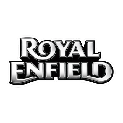 Smeeps Royal Enfield Sticker – 12.7 × 6.1 cm (5 × 2.4 Inch) Premium Vinyl Decal | Metallic Classic Bike Logo Design | Waterproof UV Resistant Wash Proof | Pack of 1