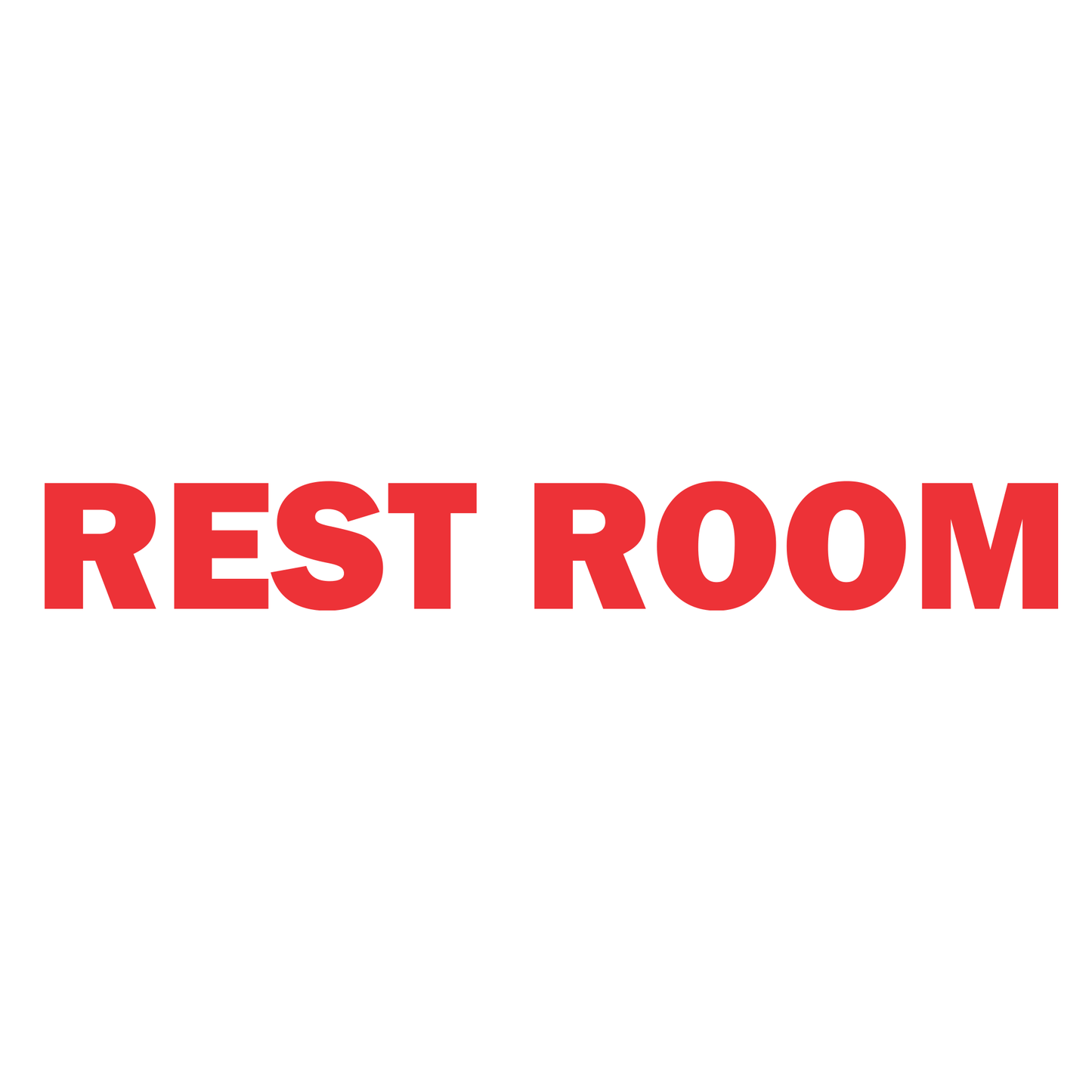 Smeeps Rest Room Door Sticker – 15 x 2 cm Premium Vinyl Label for Offices & Shops | Waterproof & Durable Door Signage