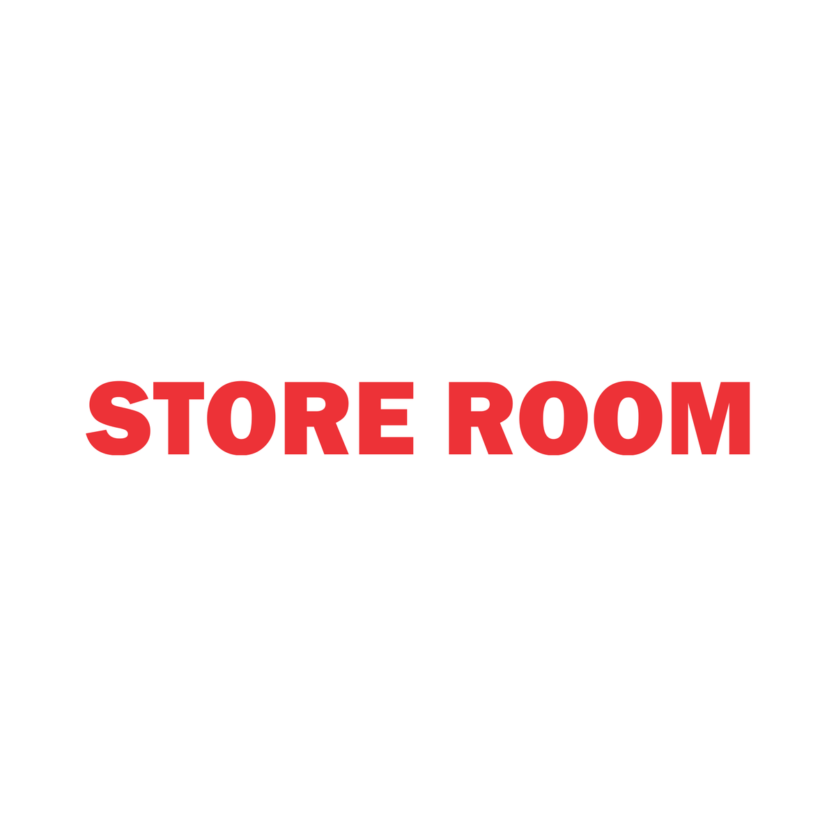Stor Room Sticker Smeeps Store Room Sticker – 13 x 1.5 cm Office & Warehouse Door Label ...