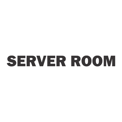 Smeeps SERVER ROOM Door Sticker – 15 x 1.5 cm Office Signage Label | Waterproof Vinyl | Professional Room Identification Sticker