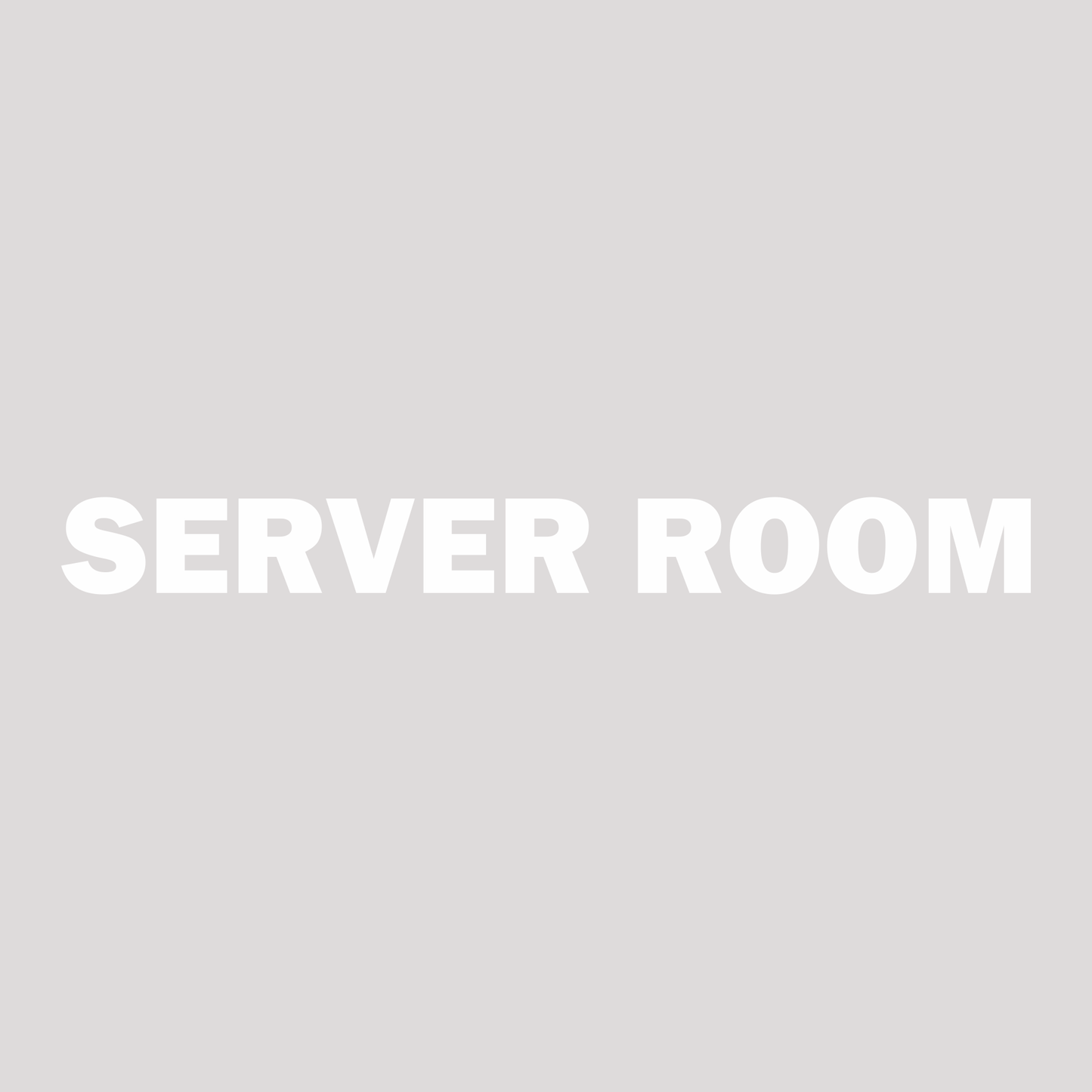 Smeeps SERVER ROOM Door Sticker – 15 x 1.5 cm Office Vinyl Label | White Text | Waterproof & Durable Room Identification Sticker