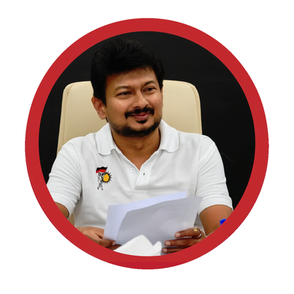 Smeeps Udhayanidhi Stalin Sticker – Premium Political Leader Decal | 10.16 cm Waterproof Vinyl | DMK Supporters Car & Bike Sticker