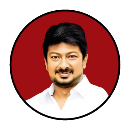 Smeeps Udhayanidhi Stalin Sticker – High-Quality Political Leader Decal | 10.16 cm Premium Vinyl | Waterproof & UV Resistant Car/Bike Sticker