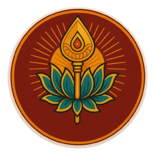 Vel Symbol Bike Sticker – 7.62 x 7.62 cm | Traditional Design with Lotus & Vel | Ideal for Tank or Helmet Use