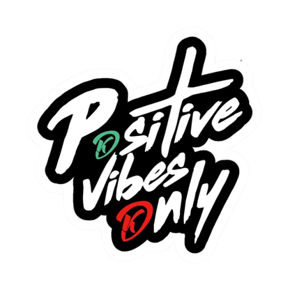 Smeeps Positive Vibes Only Sticker – 10.16 cm Motivational Stylish Vinyl Decal | Car & Bike Rear Glass Sticker | Waterproof & UV Resistant