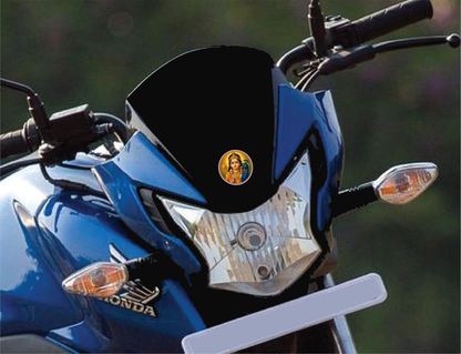Smeeps Murugan Sticker with Peacock – 7.62 x 7.62 cm | Divine Car & Bike Vinyl Decal
