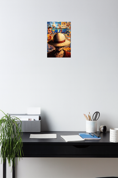 Smeeps Anime One Piece A4 Wall Poster Set – 29.7 × 21 cm (11.69 × 8.27 Inch) Premium Art Print | 300 GSM Thick Paper | NOT GUMMING | Waterproof UV Resistant Wash Proof | Pack of 10