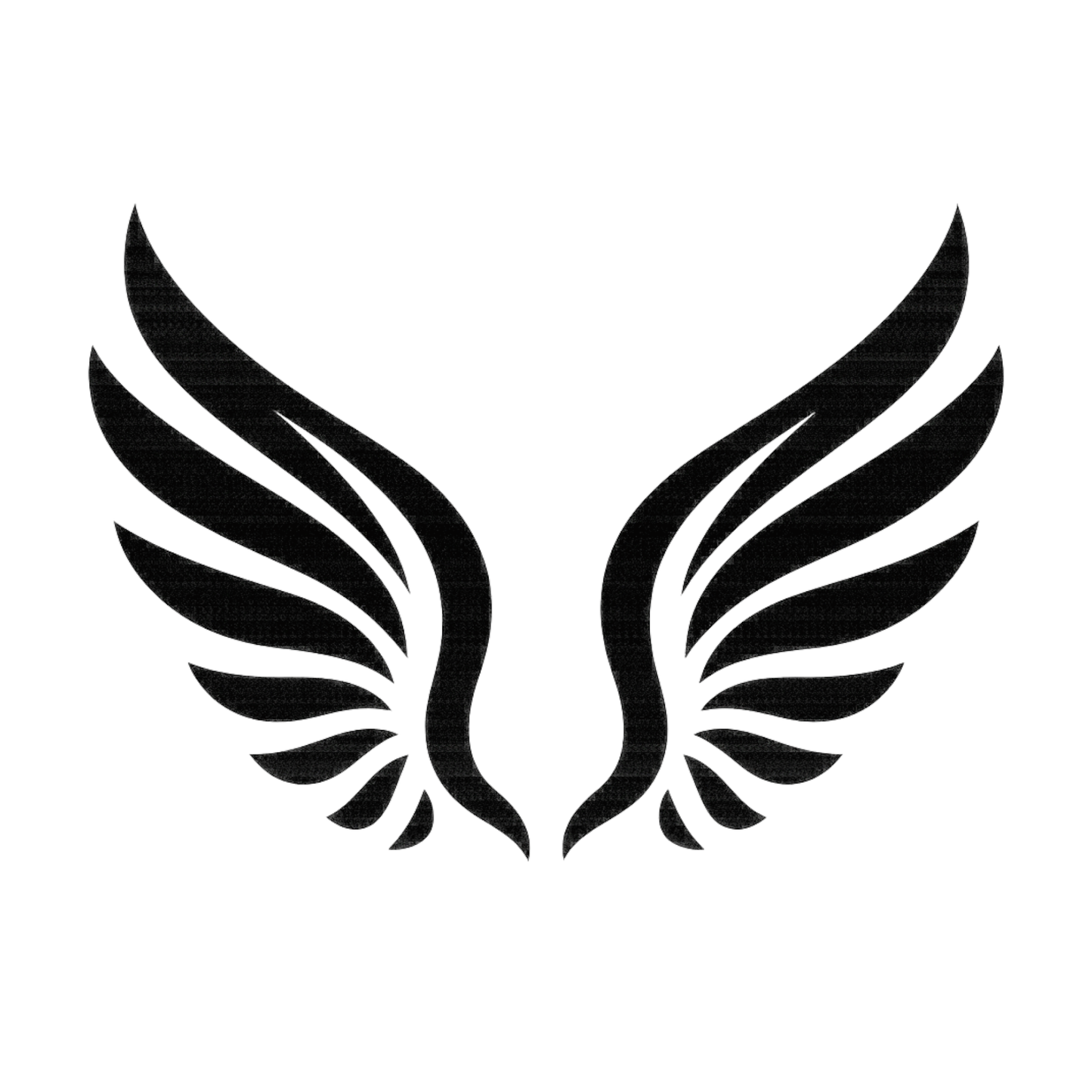 Smeeps Angel Wings Sticker – 11.43 x 8.13 cm Car & Bike Vinyl Decal | Stylish Black Wing Design | Waterproof & Durable