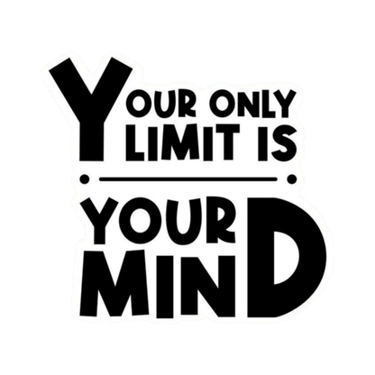 Smeeps “Your Only Limit Is Your Mind” Motivational Sticker – Premium Vinyl Decal for Car, Bike, Laptop | Waterproof & Durable
